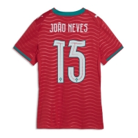 Camiseta Portugal Joao Neves #15 Primera Equipación Replica Mundial 2026 para mujer mangas cortas